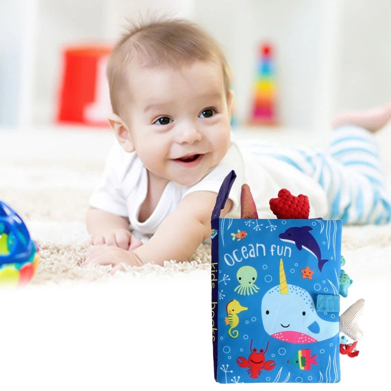 Baby Books Early Development Sensory Baby Cloth Book Baby Games Black White Books Toys For Babies 0 12 Months 1 2 Year Old