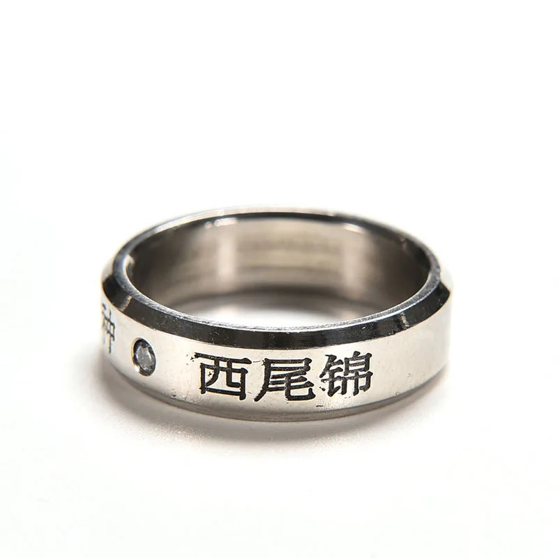 1pcs Cosplay Anime FOR Tokyo Ghoul Ken Kaneki Titanium Steel Ring Rings