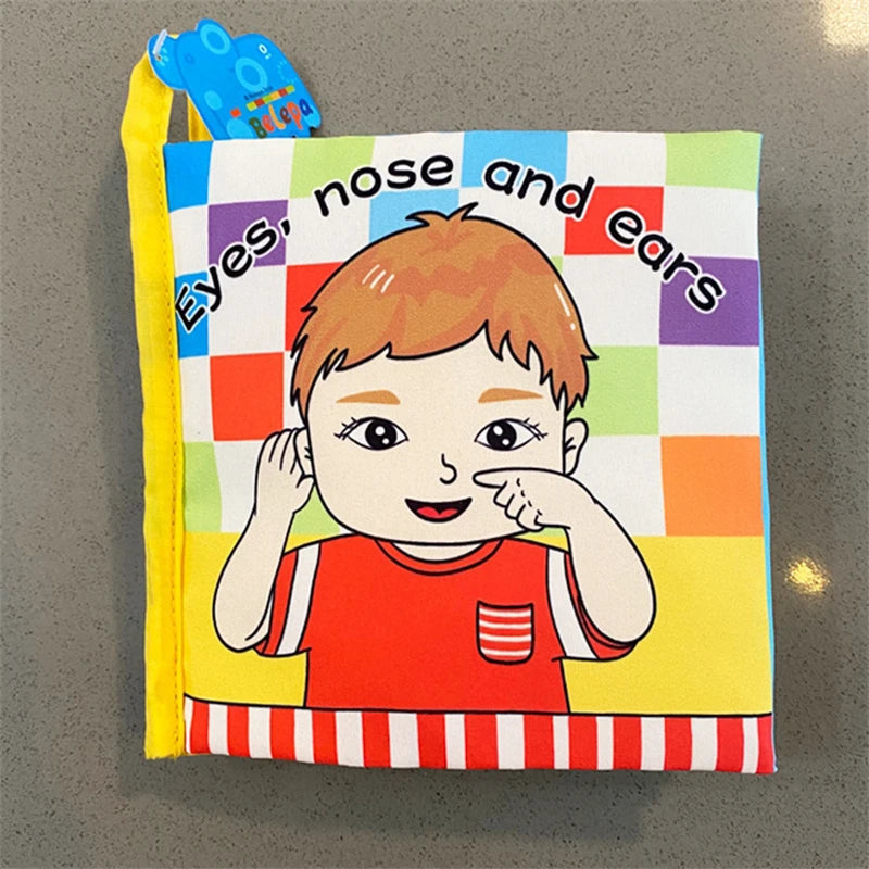 Baby Puzzle Fabric Books Parent-Child Interaction Early Learning Cloth Book 0-12 Months Ring Paper Develop Cognize Reading Toys