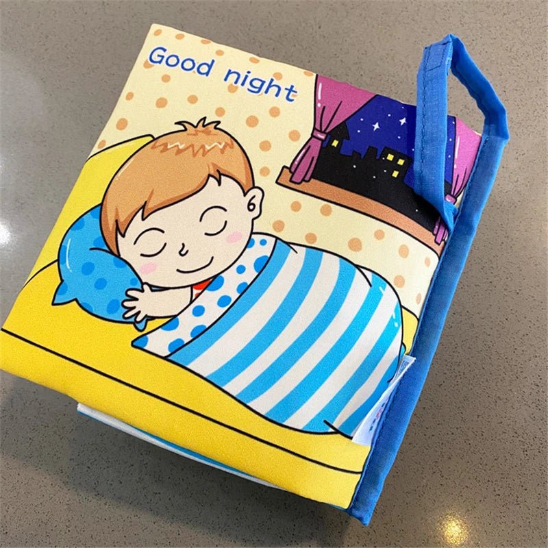 Baby Puzzle Fabric Books Parent-Child Interaction Early Learning Cloth Book 0-12 Months Ring Paper Develop Cognize Reading Toys