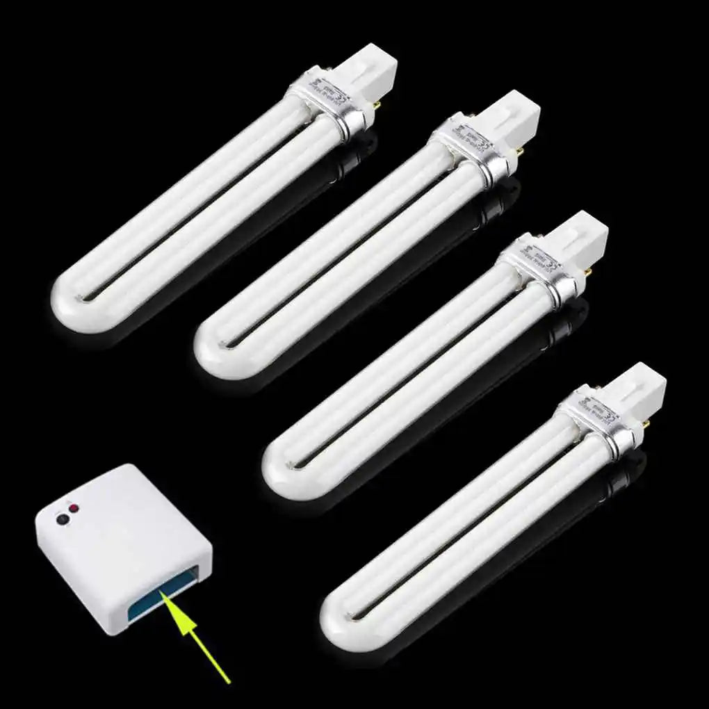 4Pcs 9W Curing UV Gel Lamp Gel Nail Art Dryer Light Bulb Tube Replacement Nail Art Manicure Tools