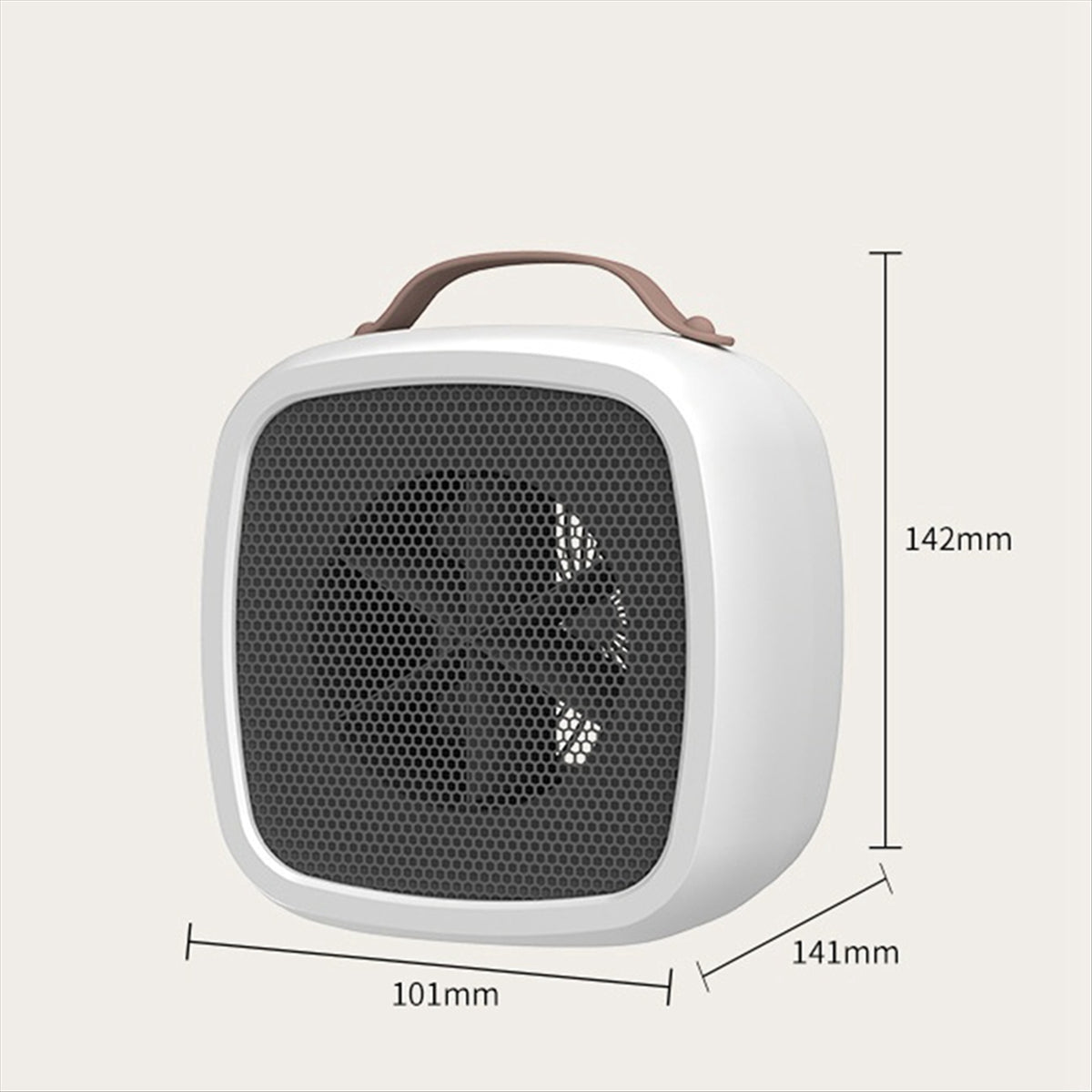 Heater Portable Space Heater Household Small Quiet and Energy Saving Dormitory Mini Desktop Fast Heat Fan Yellow US-Plug