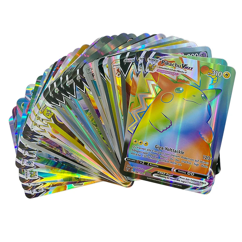 5-30 Pcs/set Pokemon Cards Jumbo Card Italian English Vmax GX Color Energy Card Pikachu Rare Collection Battle Trainer Boys Gift