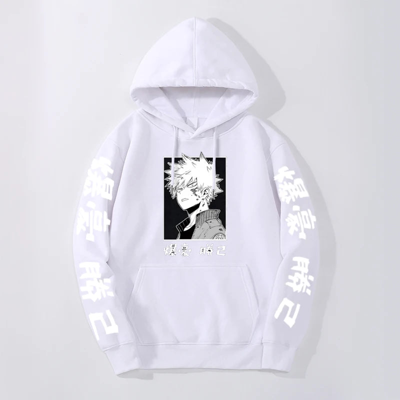 My Hero Academia Katsuki Bakugo Hoodies Sweatshirt Unisex Clothes Men Women Moleton Men Women Sweetshirts Sudadera harajuku