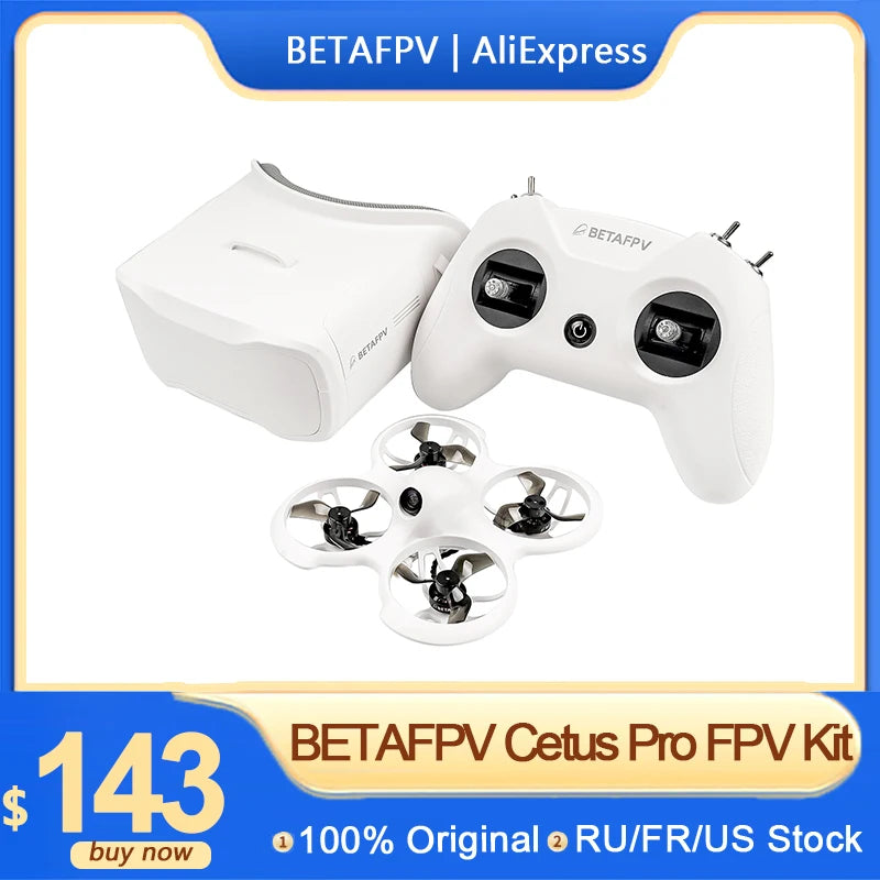 BETAFPV Cetus Pro/Cetus FPV Kit Indoor Racing Drone BNF/RTF Frsky D8 RC Lite Radio 2 SE ControllerTransmitter VR02 Goggles