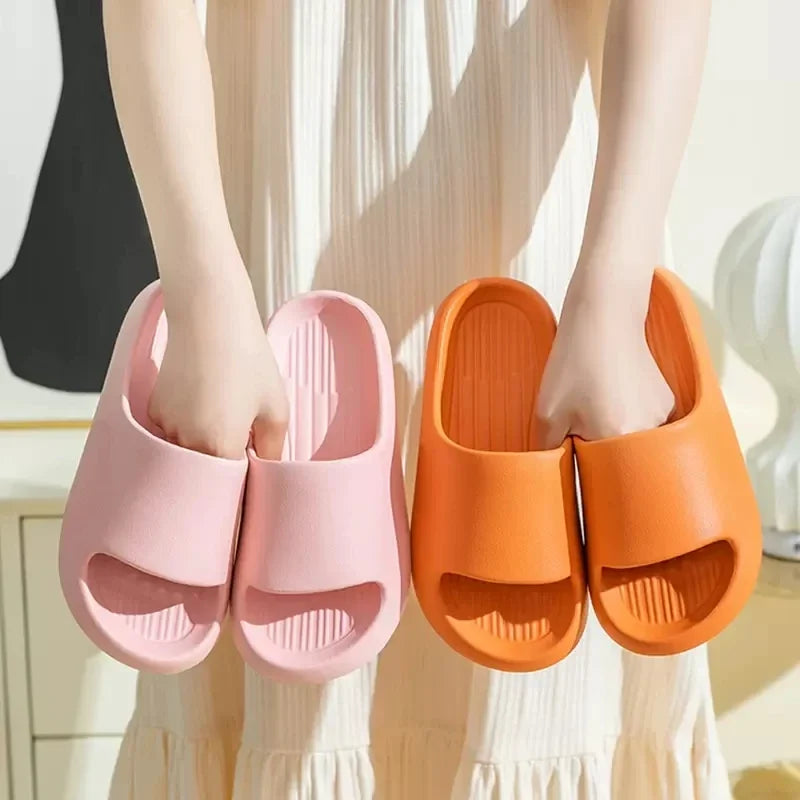 Big Size 50 51 Men Flip Flops Women Soft Sole Platform Slides Summer Beach Sandals Couples Slippers Home Non Slip Bathroom Shoe