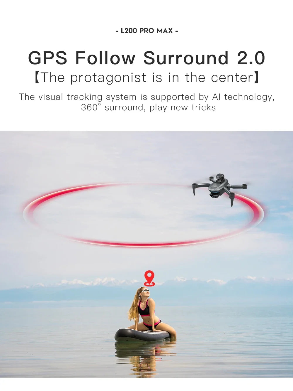 L200 PRO MAX Drone 4K 2-Axis PTZ HD Dual Camera 360° Laser Obstacle Avoidance Brushless Motor GPS 5G WIFI RC FPV Quadcopter Toys