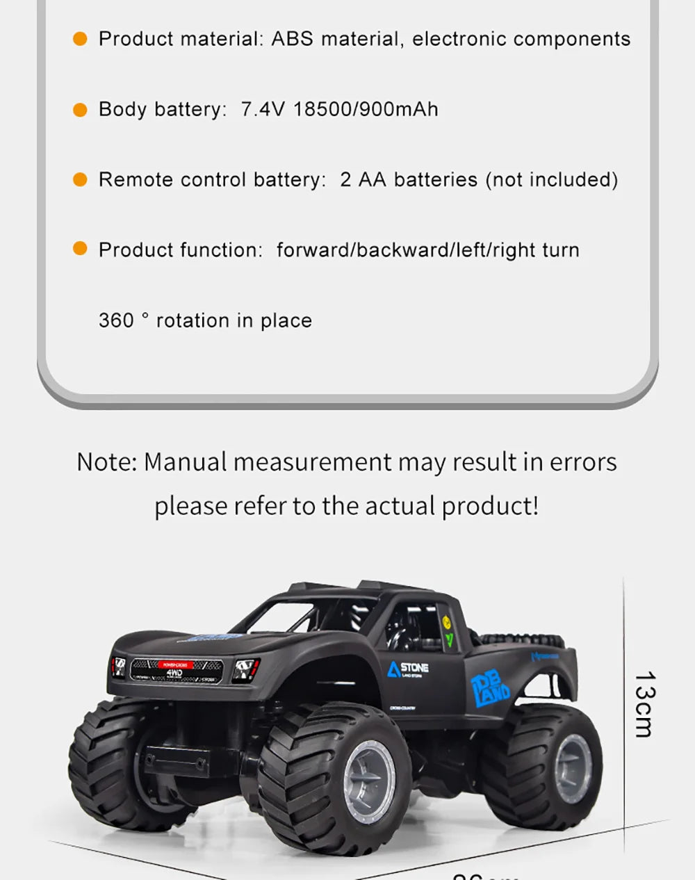 Q156 Amphibious 4WD RC Car 2.4G Off Road Remote Control Cars Waterproof Climbing Vehicle Drift Monster Truck for Kids Toys