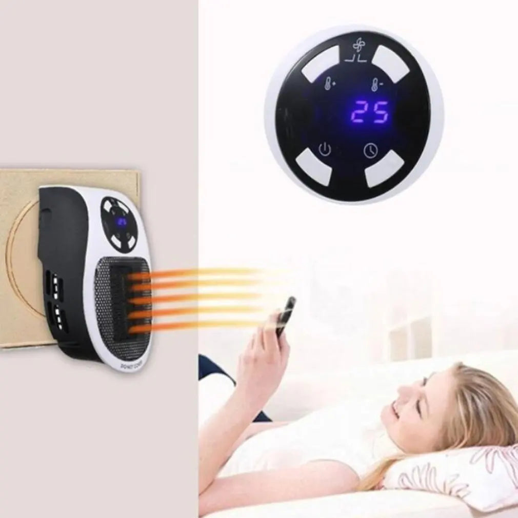 HK-439 220V/110V Electric Heater Portable Heate Wall Room Heating Stove Mini Household Radiator Winter Remote Warmer Machine