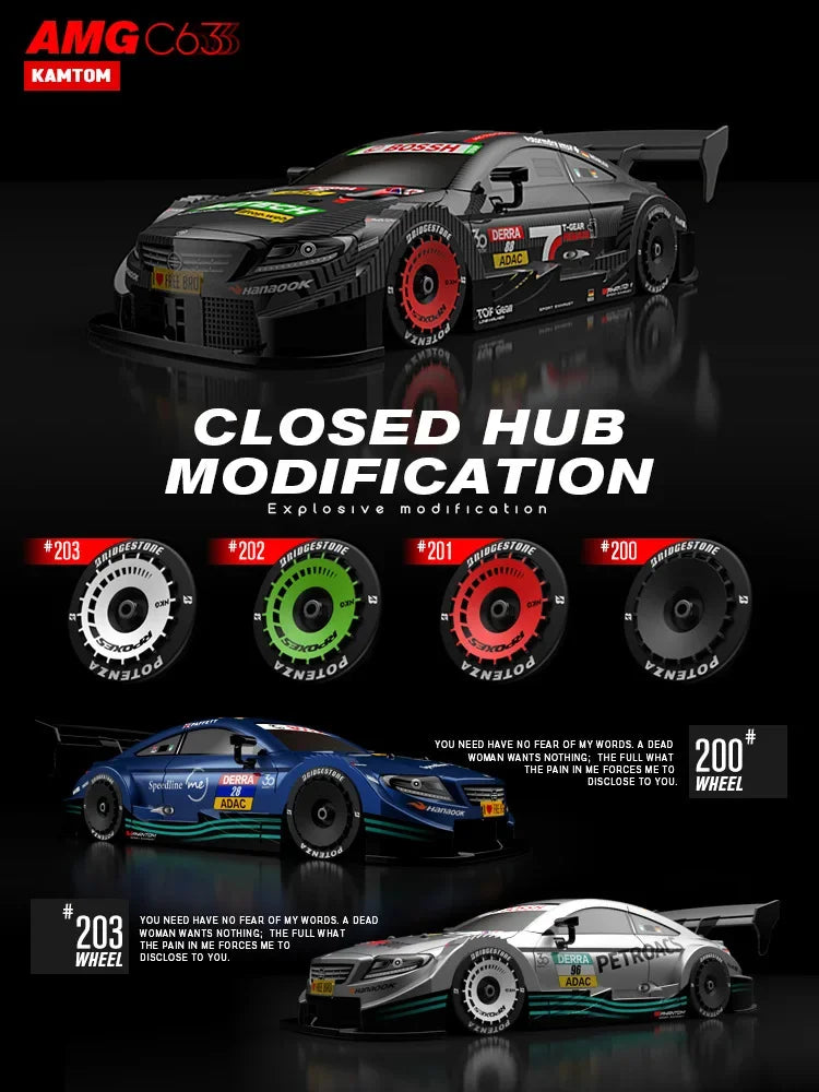 Drift Car 1:16 40km/h 2.4G Four-wheel High Speed Three Type of Tire Classic Edition Professional Racing Rc Cars for Adults Gifts