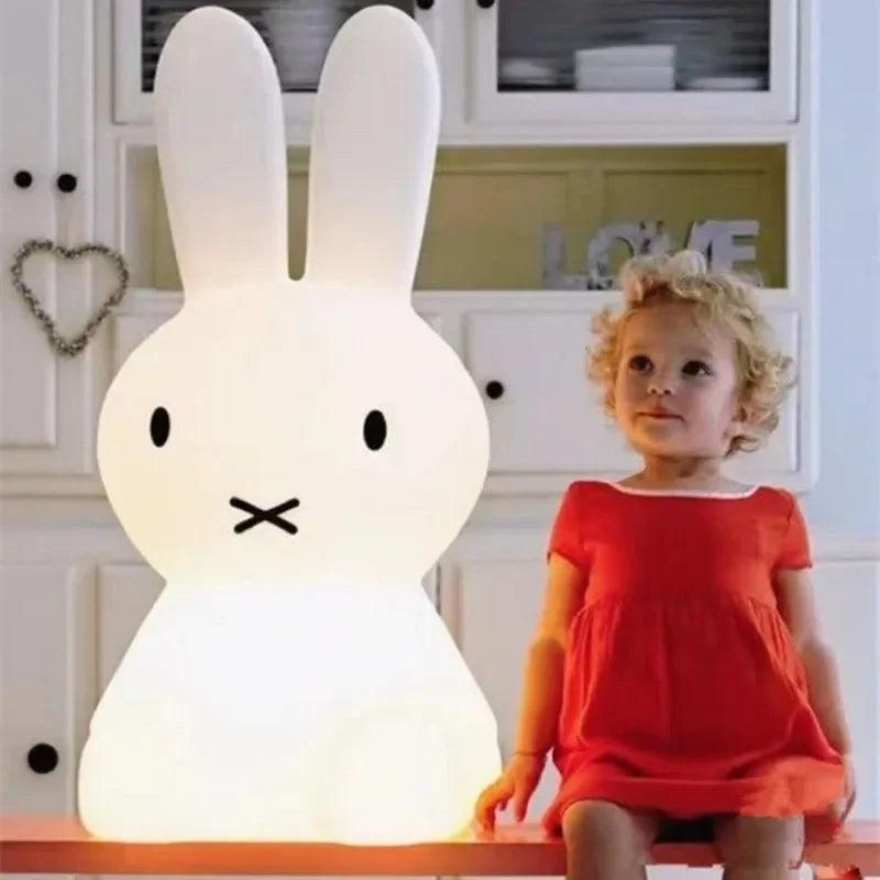 Rabbit  Mood Light LED Desk Lamp Cute Cartoon Children's Gift Bedroom Bedside Light Living Room Floor Light