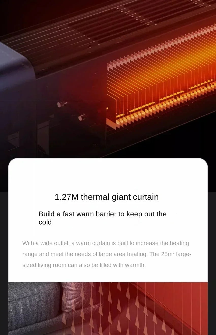 indoor winter household Appliances electric heater, energy-saving fast-heating fan heater smart living room heater 220V