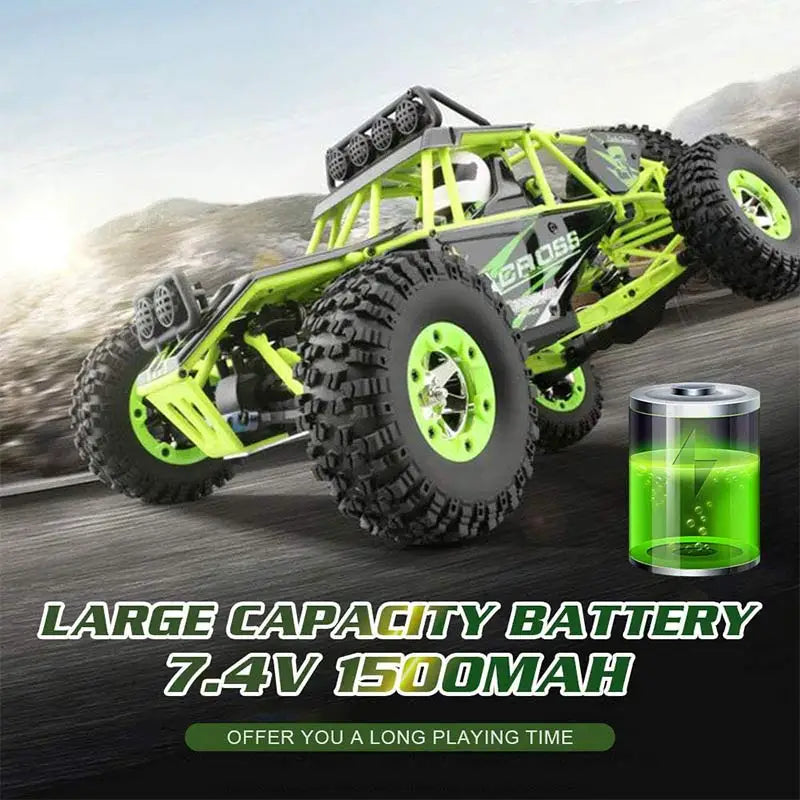 WL 12428 WLtoys 1/12 4WD RC Racing Car High Speed Off-Road Remote Control Alloy Climbing Truck LED Light Buggy Toys Kids Gift