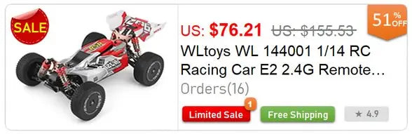 WL 12428 WLtoys 1/12 4WD RC Racing Car High Speed Off-Road Remote Control Alloy Climbing Truck LED Light Buggy Toys Kids Gift