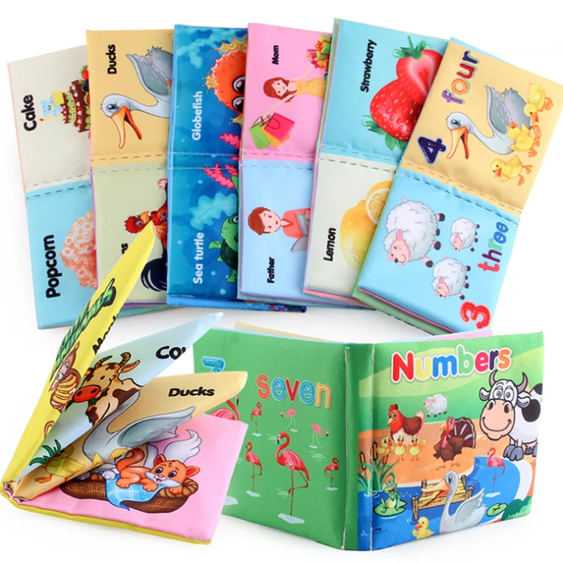 Baby Books Early Development Sensory Baby Cloth Book Baby Games Black White Books Toys For Babies 0 12 Months 1 2 Year Old