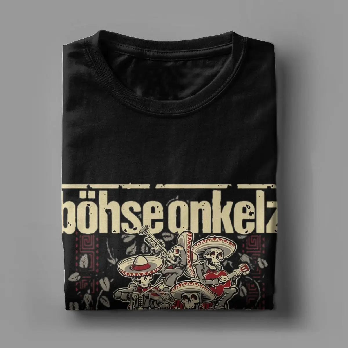 Funny Bohse Onkelz German T-Shirts for Men Women Crew Neck Pure Cotton T Shirt Rock Music Short Sleeve Tees Plus Size Clothes