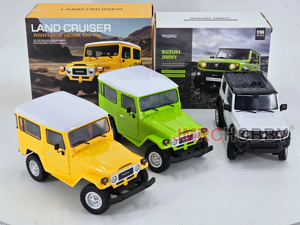 HG4-53 Pro Licensed SUZUKI JIMNY 1/16 Scale 2.4GRemote Control Car Simulation Light Sound Smoke Systerm Proportional RC Crawler