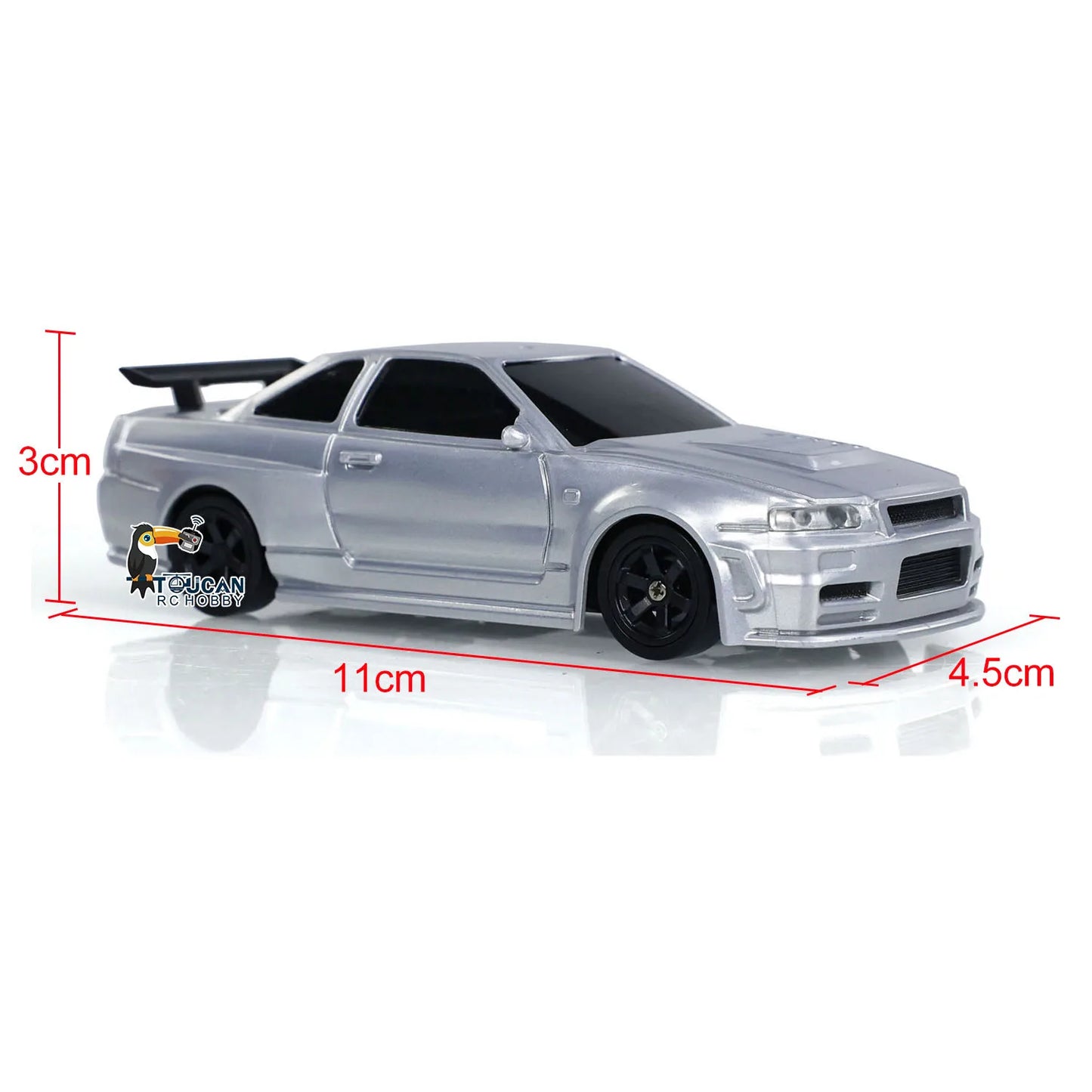 1/43 RC Speed Car RTR Four-wheel Drive Radio Control Racing Drifting Car Mini Toys 4WD High Speed Model for Boys Gifts