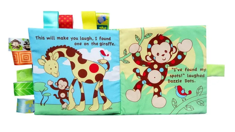 Cribe Baby Rattles Toys Animals Recognize Soft Cloth Book For Babies Story Baby Book Infant Educational Develop Toys 0 24 Months