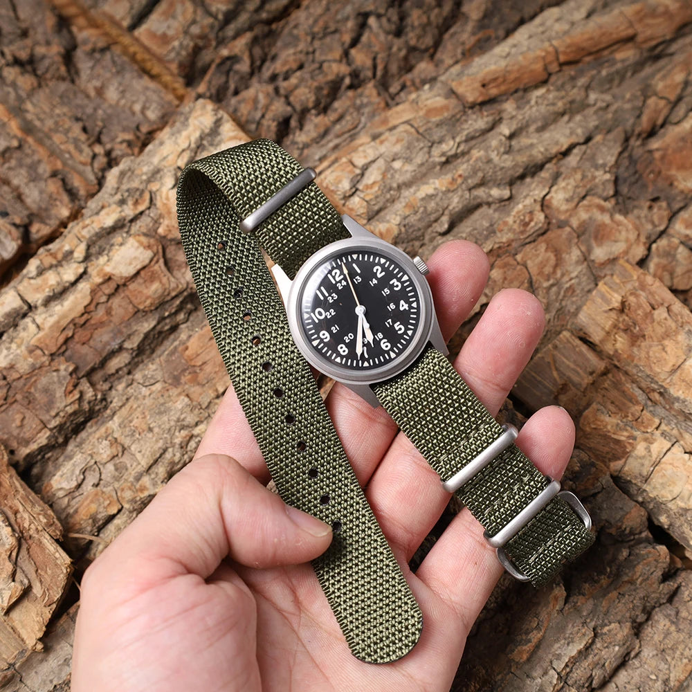 RDUNAE RA03 G10 34.5mm Retro Military Watch 316L Stainless Steel K1 Mineral Glass Luminous Sports Quartz Men Pilot Watch Men