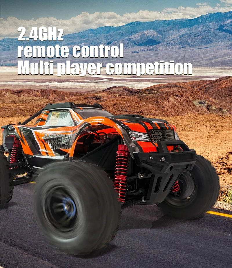 RC Car 1/10 4WD 2.4G Remote Control Car 550 Carbon Brush Strong Motor Drift Off-Road Desert Racing Car Remote Truck Toys