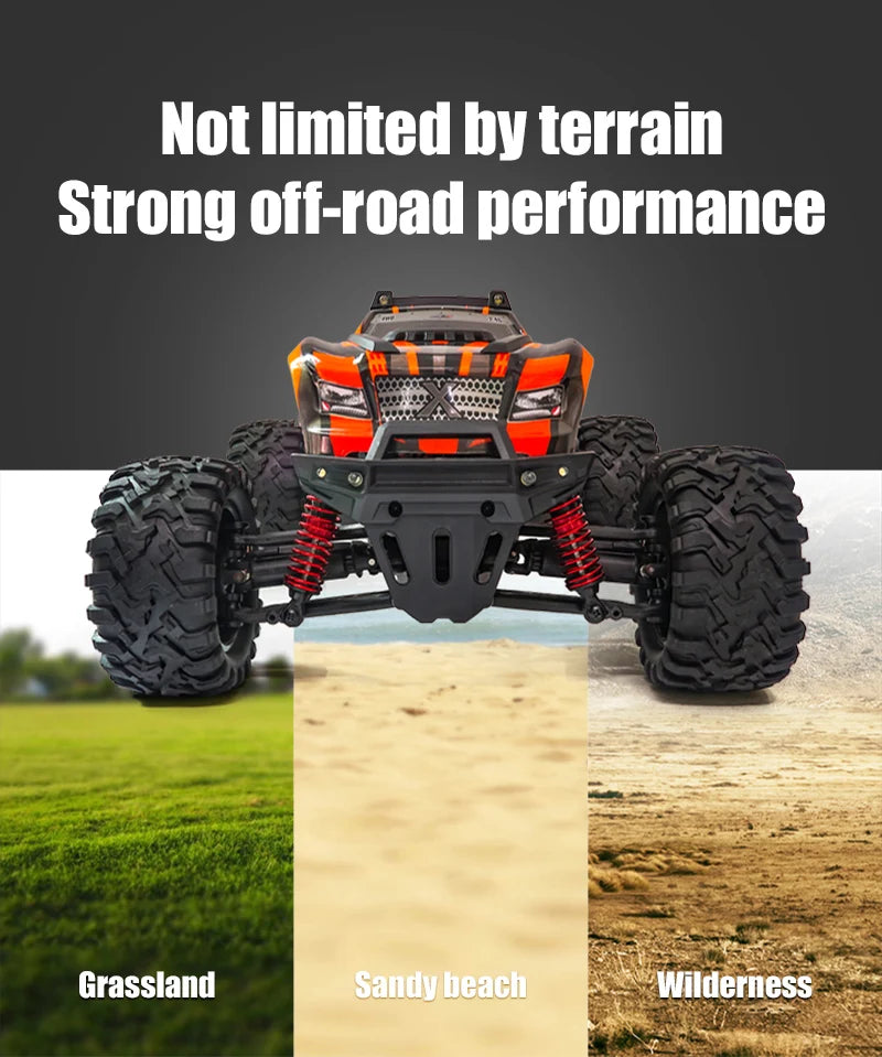 RC Car 1/10 4WD 2.4G Remote Control Car 550 Carbon Brush Strong Motor Drift Off-Road Desert Racing Car Remote Truck Toys