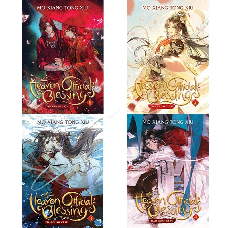 1-4/5-8 Volume Tian Guan Ci Fu English Novel Heaven Official Blessing Mo Xiang Tong Xiu Novel Comic 4 Books