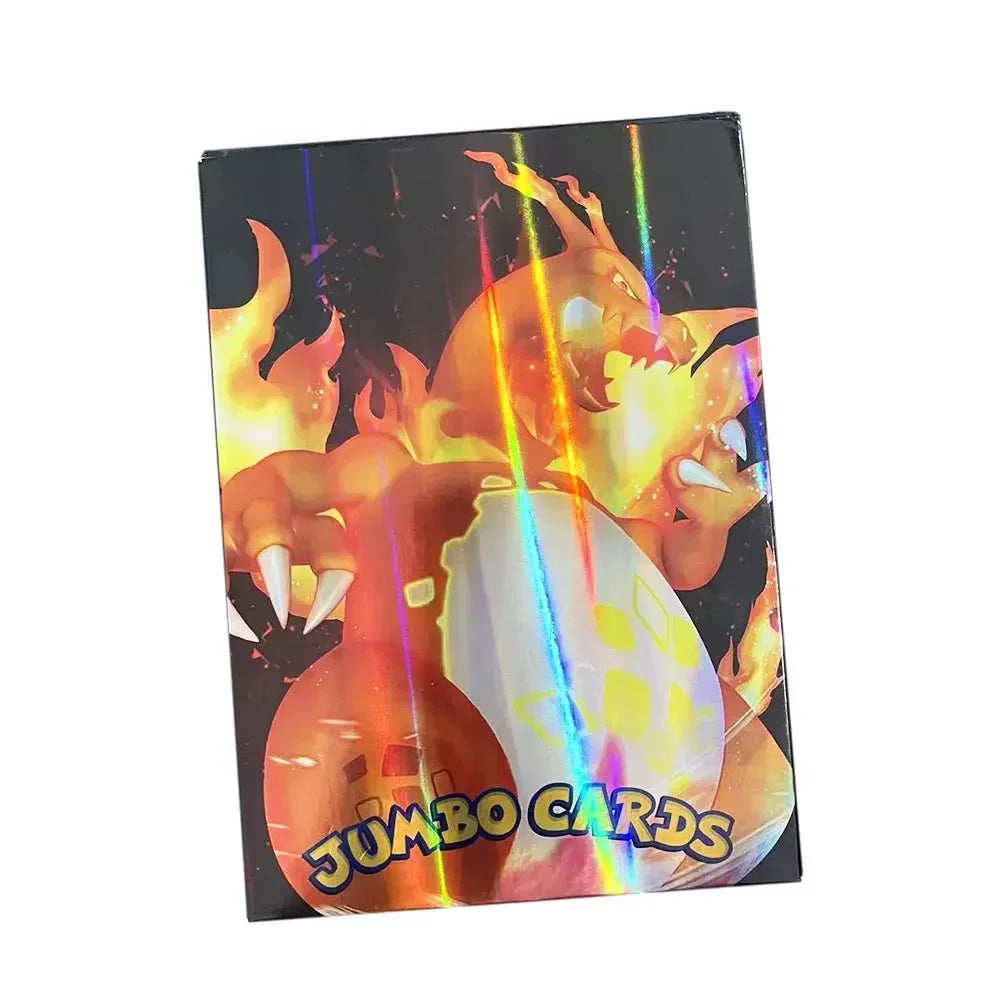 Pokemon 21*15cm Big Rainbow Cards Vstar Pack Oversized Jumbo Letters Spanish German French Vmax GX Arceus Charizard Rare Card