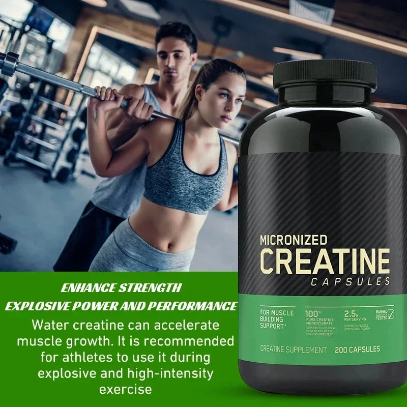 60 Capsules Creatine, Muscle Building creatine monohydrate power, performance and accelerate muscle growth Kreatin