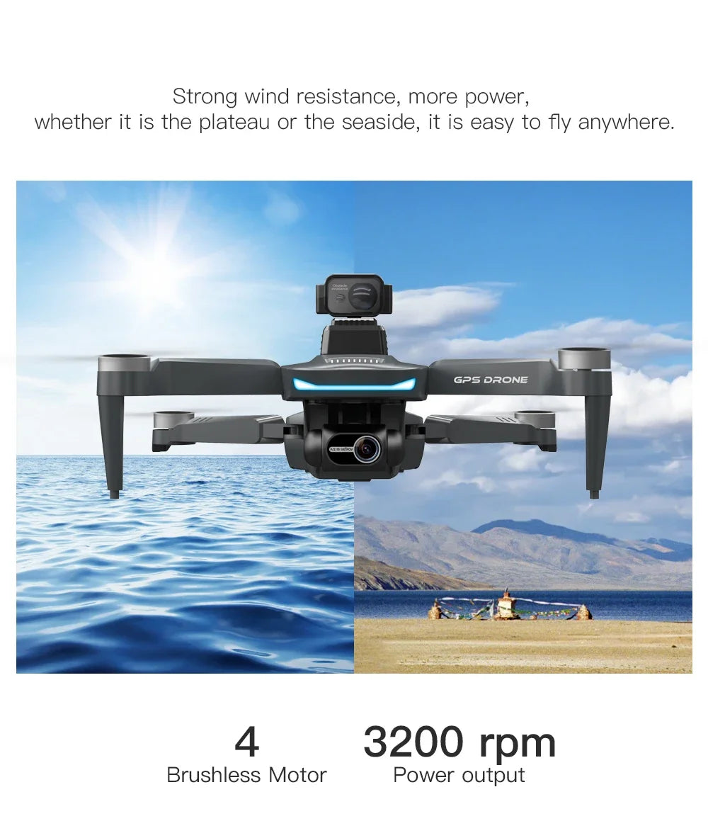 L200 PRO MAX Drone 4K 2-Axis PTZ HD Dual Camera 360° Laser Obstacle Avoidance Brushless Motor GPS 5G WIFI RC FPV Quadcopter Toys