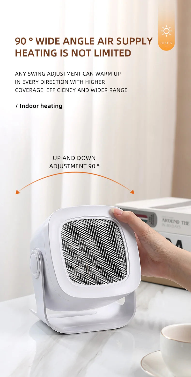 110V 220V Electric Fan Heater Portable Home Heater Fast Heating Desktop Heater for Winter Warming Machine Warm Hands and Feet