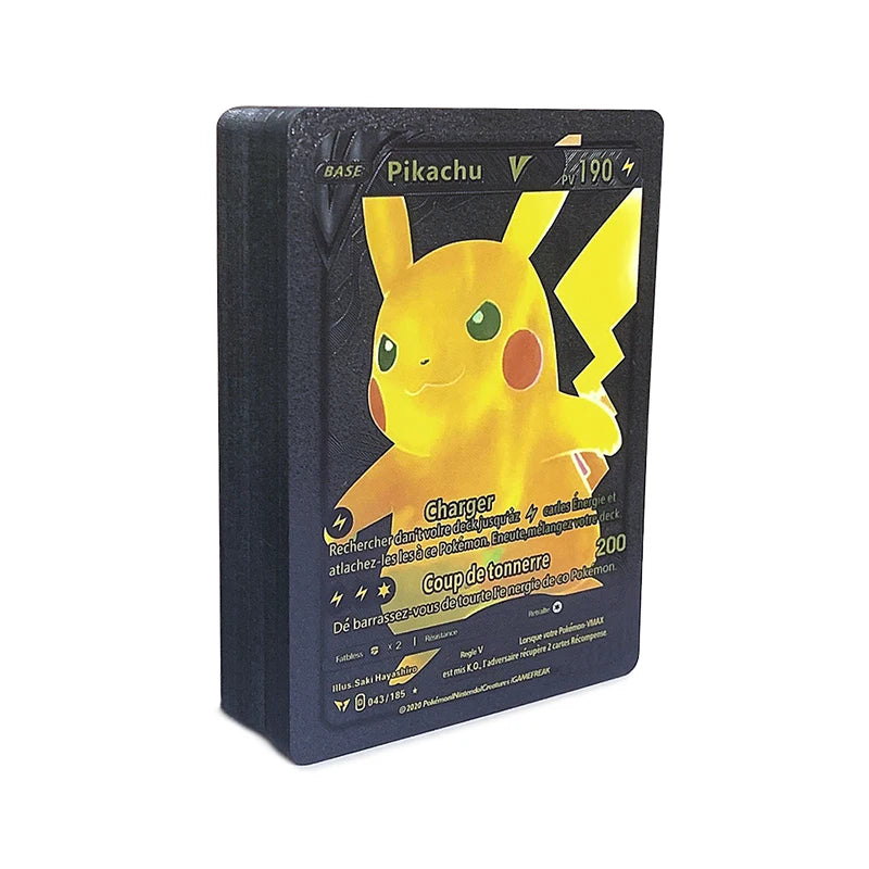 165Pcs Pokemon Gold Foil Card VSTAR VMAX EX GX Cards English French German Spanish Charizard Pikachu Arceus Silver Pokémon Cards