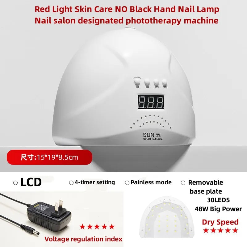 Nail Dryer LED Nail Lamp UV Lamp for Curing All Gel Nail Polish With Motion Sensing Manicure Pedicure Salon Tool