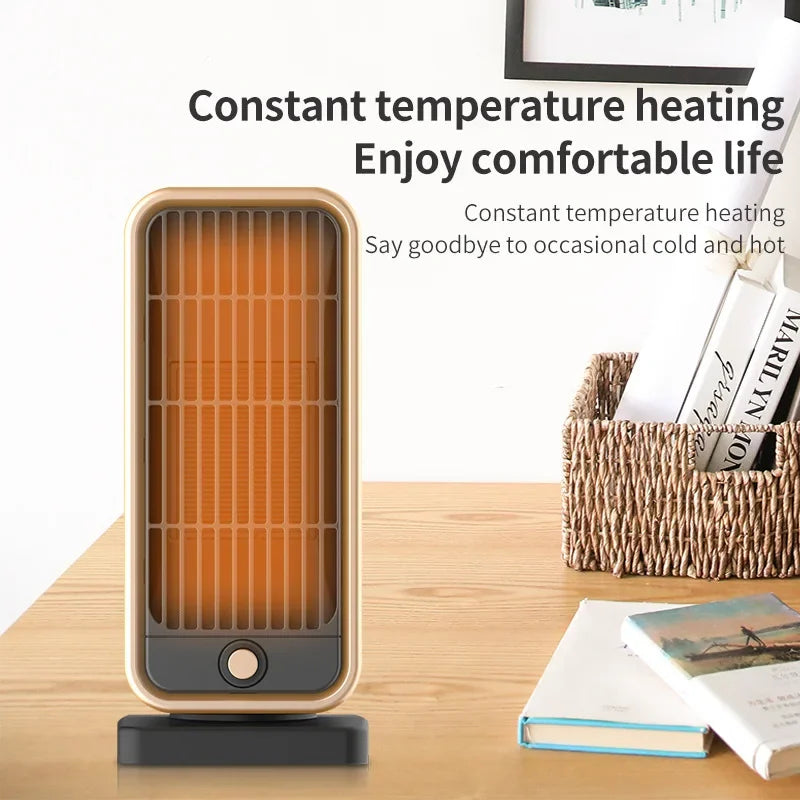 500W Heating Fans for Home Office Portable Desktop Electric Heater Low Consumption Vertical Electric Warmer Winter Mini Heaters