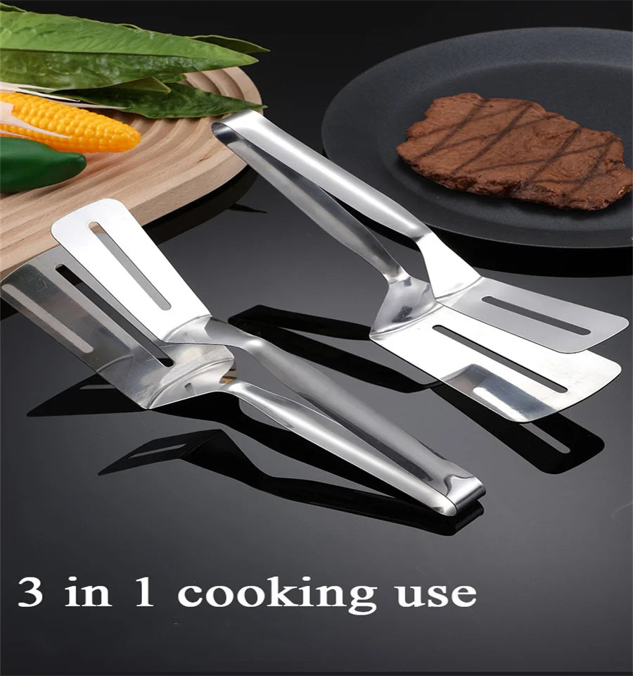 304 Stainless Steel Double-Sided Steak Clip Thick, BBQ, Fried, Fish, Bread, Barbecue,Multifunctional Kitchen Accessories ﻿