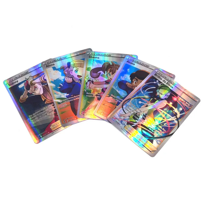 Pokemon Cards Portuguese 40-100pcs GX V Vmax Charizard  Pokemon Pikachu Carte Game Battle Carte Trading Shining Cards