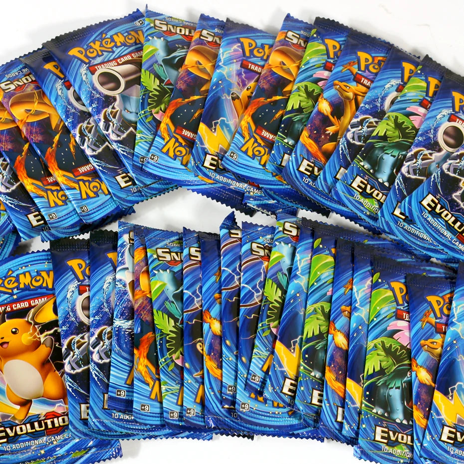 Newest 324Pcs Pokemon Cards Sun & Moon XY Evolutions Pokemon Booster Box Collectible Tradiner Card Game toy for children