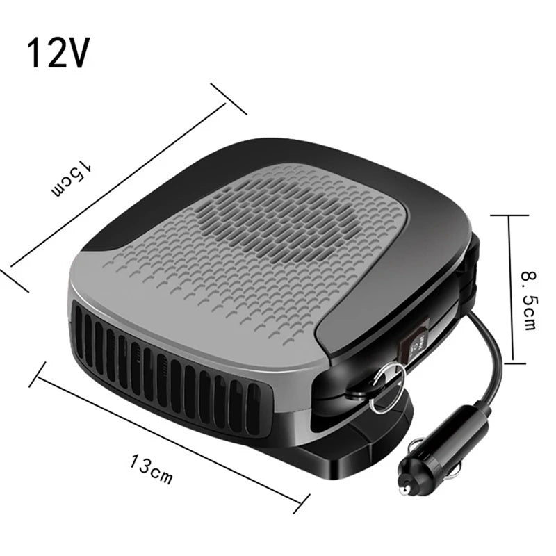 12V 150W Car Heater Portable Car Heater Fast Heating & Cooling Fan 2-In-1 Modes Windshield Defogger Car Heater Durable