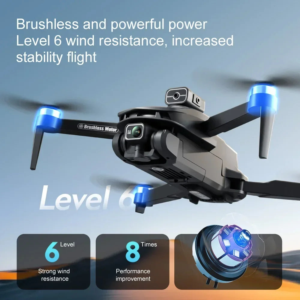 BMAD V168 MAX PRO Drone GPS 8K Professional With HD Camera 5G WIFI FPV Brushless RC Quadcopter Obstacle Avoidance Automatic Retu