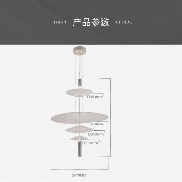 Modern Personality LED Hanging Lamp Flying Saucer Home Decor Denmark Designer Dining Table Bar Living Room UFO Pendant Lights