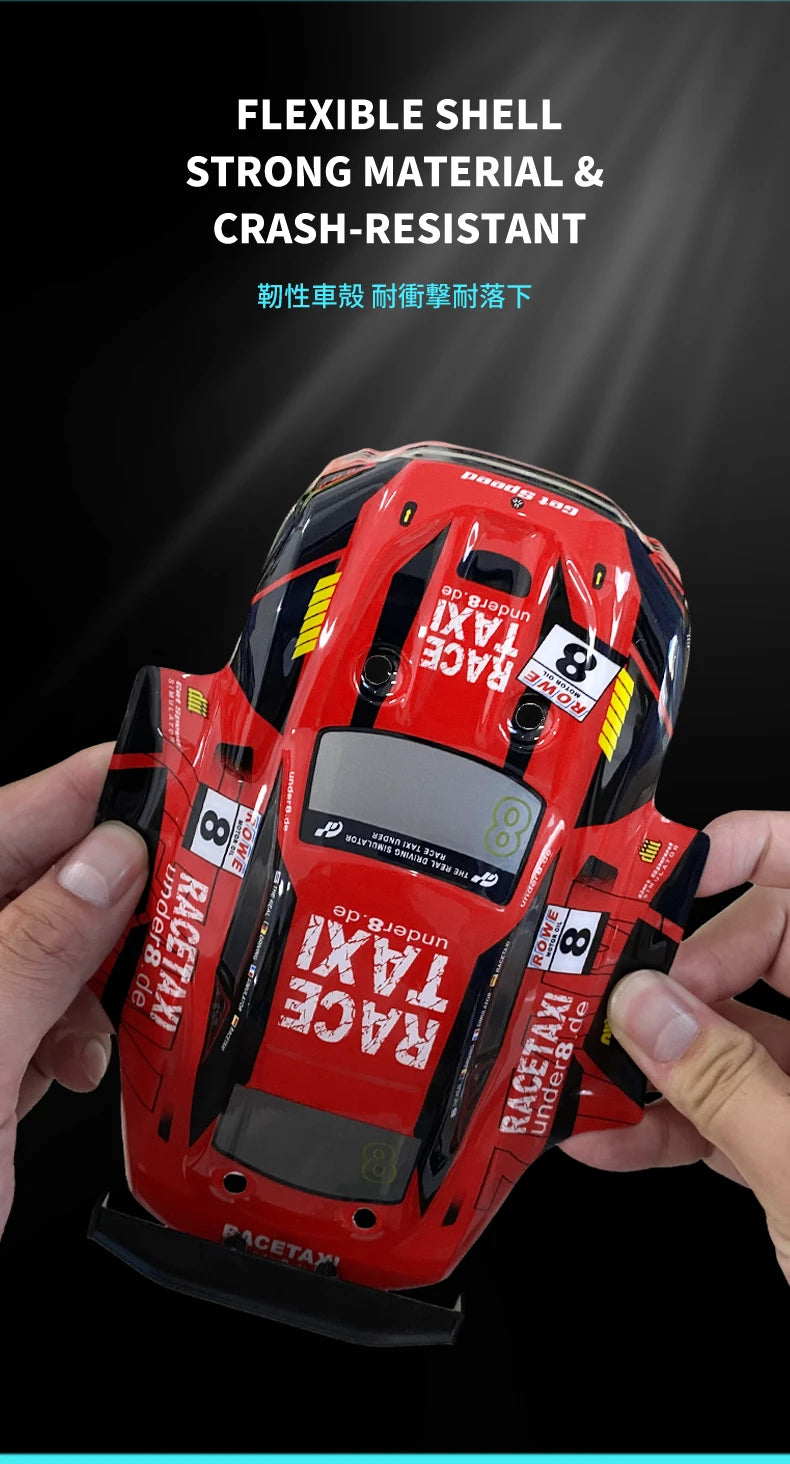 RC Car 4WD Drift Toy 2.4G Remote Control GTR With LED Light RC Drift Car Mini GTR Electric Racing Cars Toys Birthday Gift for Bo