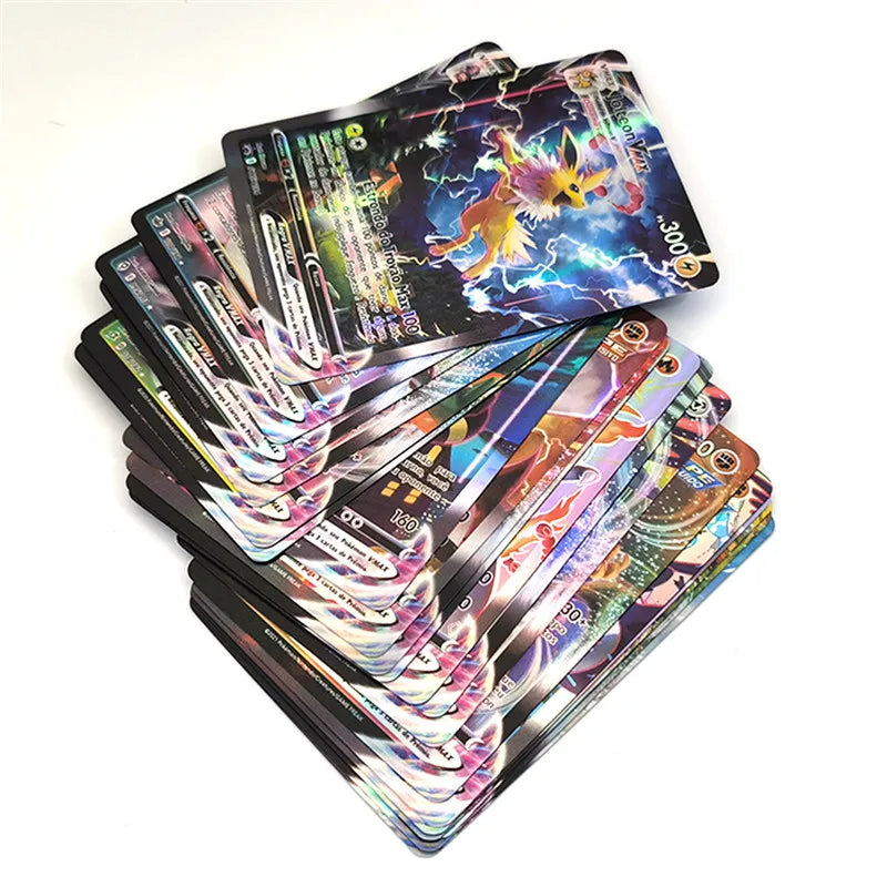 Pokemon Cards Portuguese 40-100pcs GX V Vmax Charizard  Pokemon Pikachu Carte Game Battle Carte Trading Shining Cards