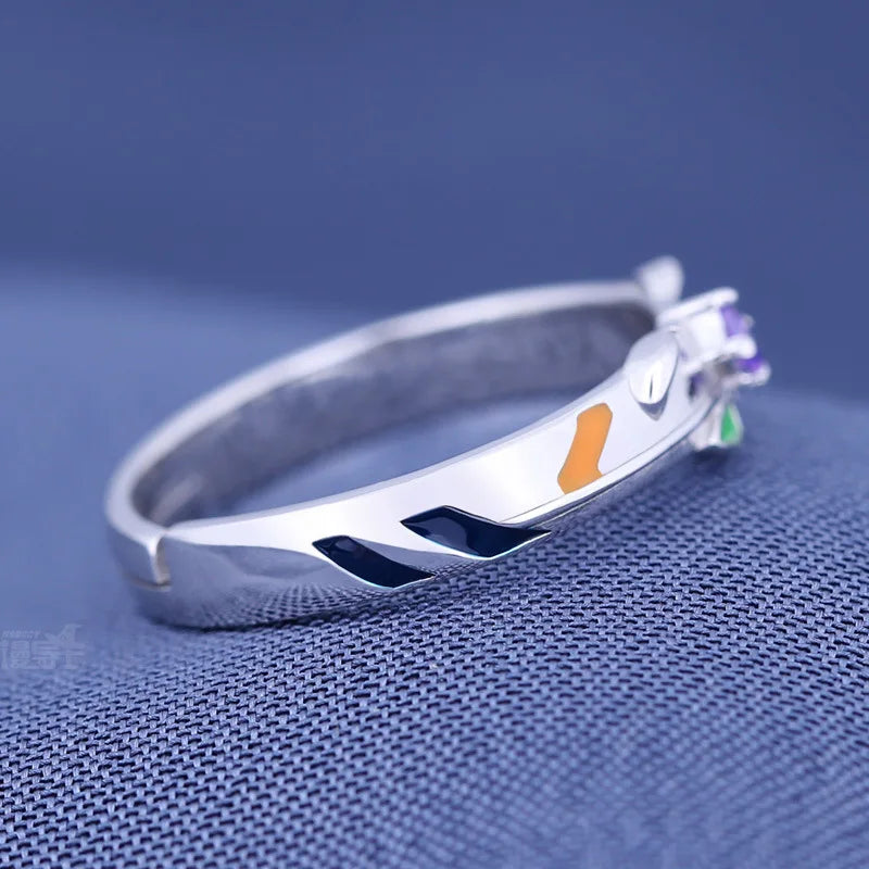 Anime Ayanami Rei Kaworu Nagisa Cosplay Rings Adjustable Men Women Jewelry Finger Ring Prop Accessories Halloween Gifts