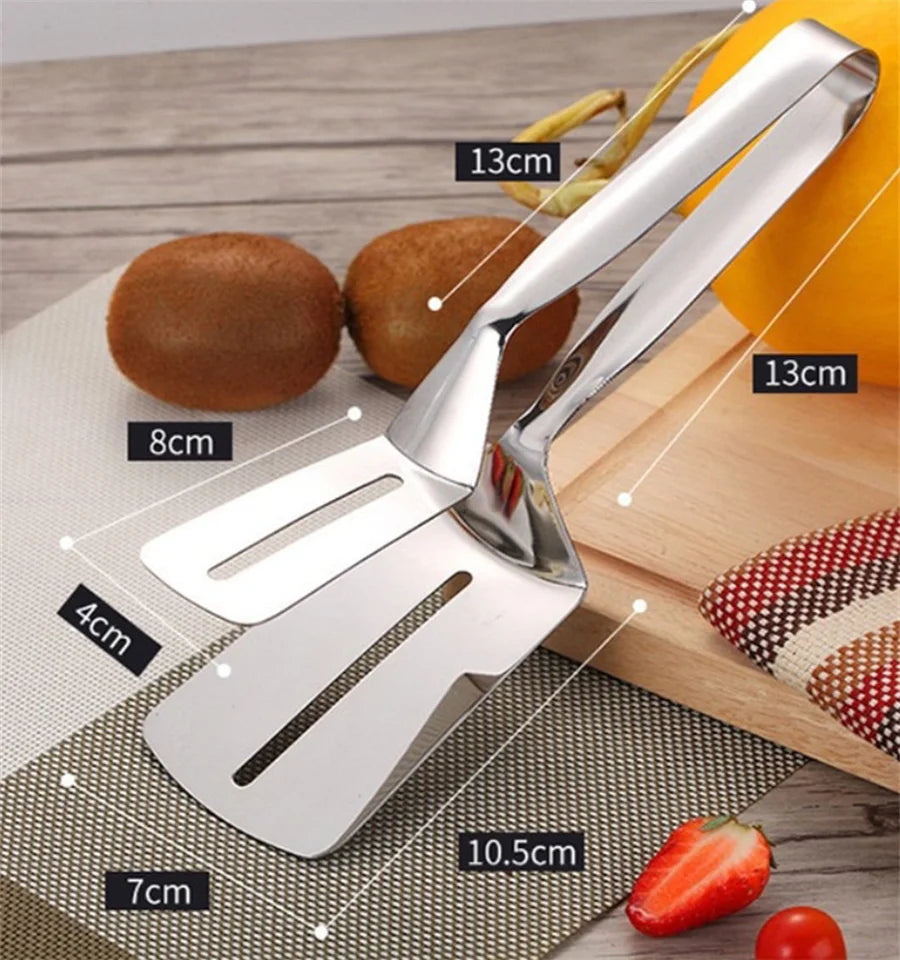 304 Stainless Steel Double-Sided Steak Clip Thick, BBQ, Fried, Fish, Bread, Barbecue,Multifunctional Kitchen Accessories ﻿