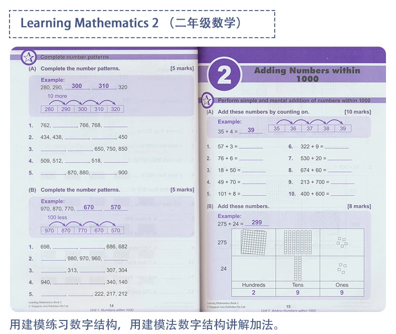 6 Books/Set SAP Learning Mathematics Book Grade 1-6 Children Learn Math Books Singapore Primary School Mathematics Textbook