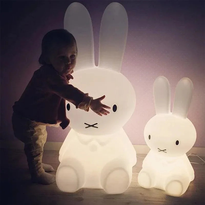 Rabbit  Mood Light LED Desk Lamp Cute Cartoon Children's Gift Bedroom Bedside Light Living Room Floor Light