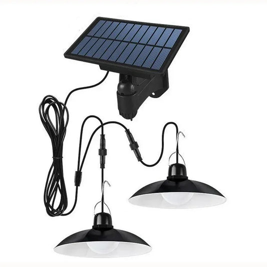 Auto-lighting Solar Pendant Light Led Solar Powered Lamp White/Warm light with Remote Control Chandelier Camping Outdoor Garden