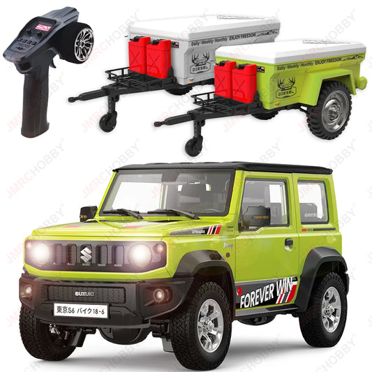 HG4-53 Pro Licensed SUZUKI JIMNY 1/16 Scale 2.4GRemote Control Car Simulation Light Sound Smoke Systerm Proportional RC Crawler