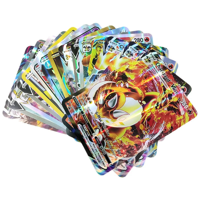 5-30 Pcs/set Pokemon Cards Jumbo Card Italian English Vmax GX Color Energy Card Pikachu Rare Collection Battle Trainer Boys Gift