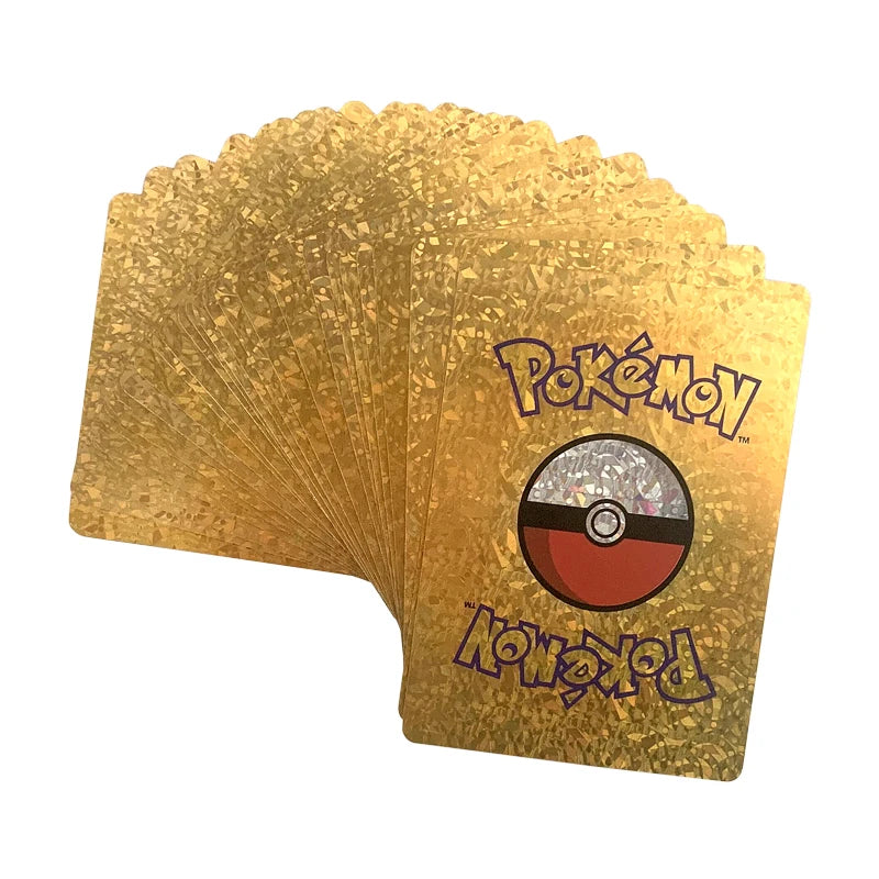 165Pcs Pokemon Gold Foil Card VSTAR VMAX EX GX Cards English French German Spanish Charizard Pikachu Arceus Colour Pokémon Cards